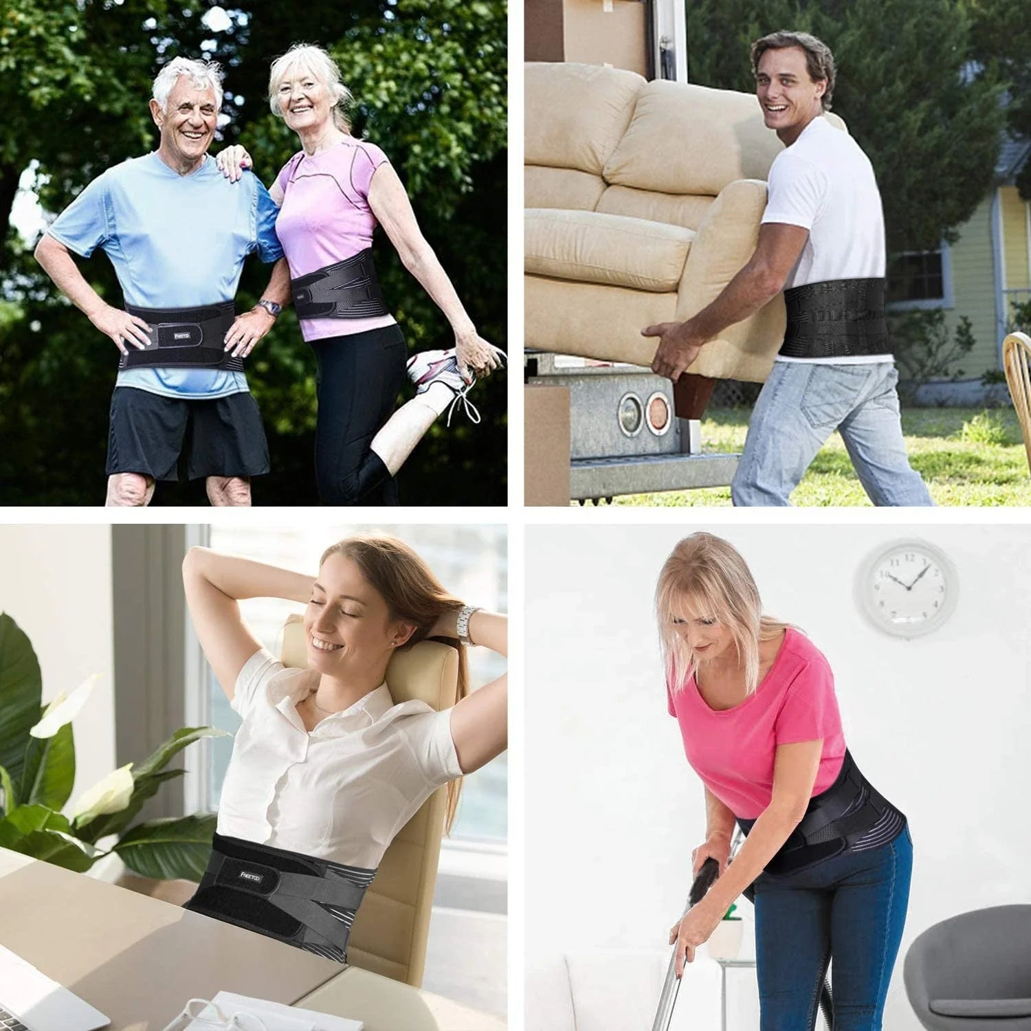 Pro Relief™ Advanced Lumbar Support Belt – Adjustable Back Brace for Pain Relief, Posture & Injury Recovery (Men & Women)