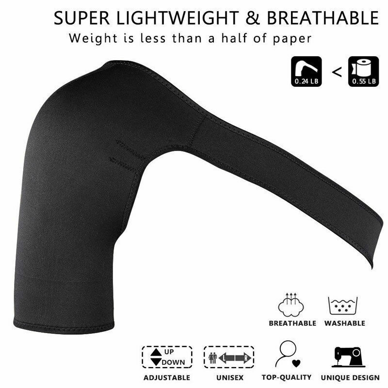 FlexiShield™ Shoulder Brace – Adjustable Compression Sleeve for Rotator Cuff, AC Joint & Sports Injury Relief (Men & Women)