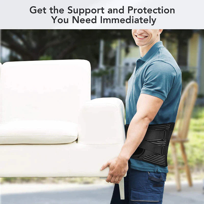 Pro Relief™ Advanced Lumbar Support Belt – Adjustable Back Brace for Pain Relief, Posture & Injury Recovery (Men & Women)