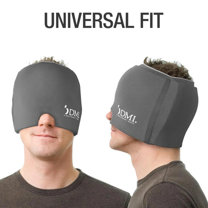 Ultra Migraine Relief Cap | Natural Headache Relief with Cold Eye Mask and Ice Pack