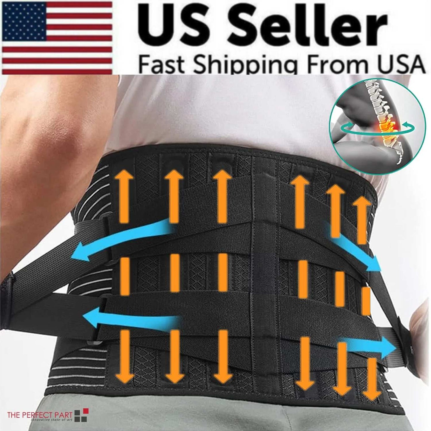 Pro Relief™ Advanced Lumbar Support Belt – (Men & Women)