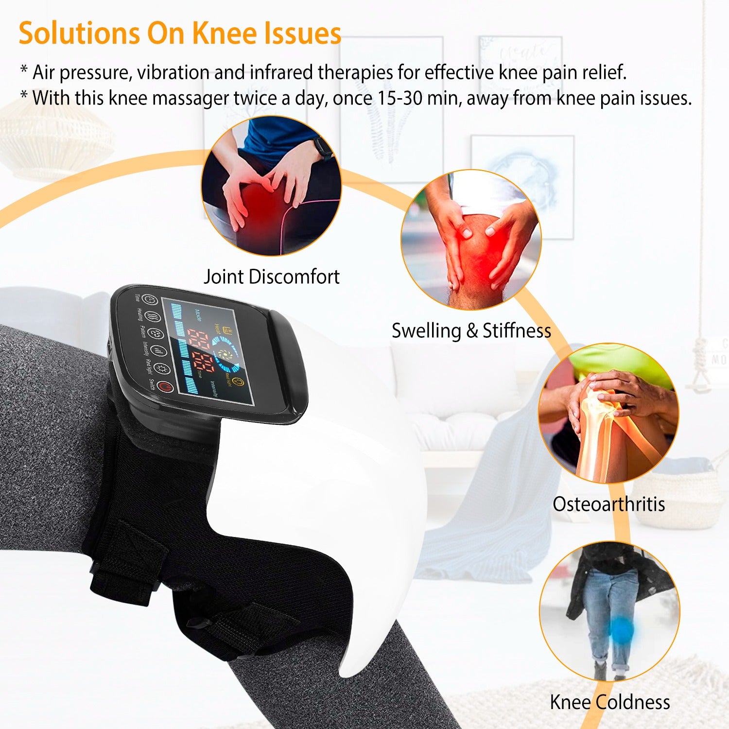 NovaRelief Heated Knee Recovery Wrap