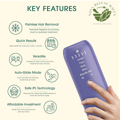 Nova Smooth IPL Laser Hair Removal Pro
