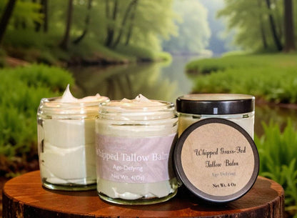 Premium Whipped Organic Grass-Fed Tallow Body Butter